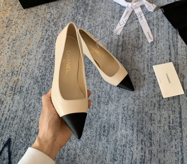 Chanel女鞋 香奈兒2020Cruise新款 小香單鞋 Chanel羊皮高跟涼鞋  naq1122